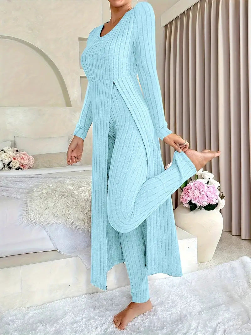 Olivia Ribbed Two-Piece Set