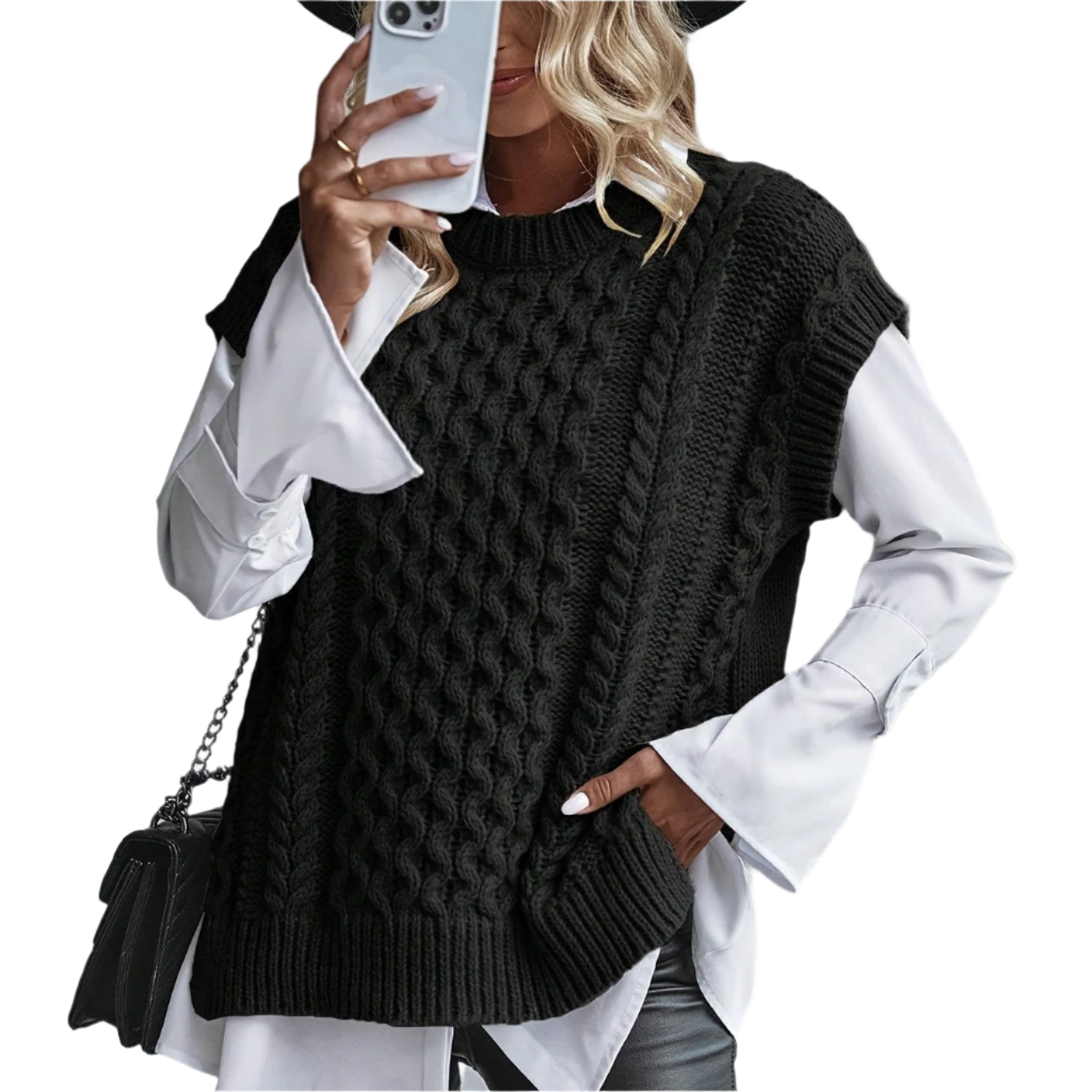 Elena – Mouwloos Dames Sweatervest