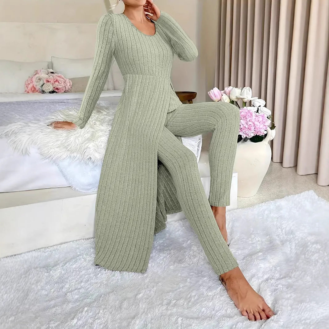 Olivia Ribbed Two-Piece Set