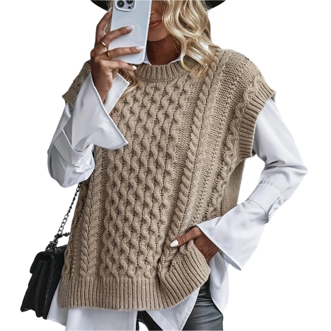 Elena – Mouwloos Dames Sweatervest