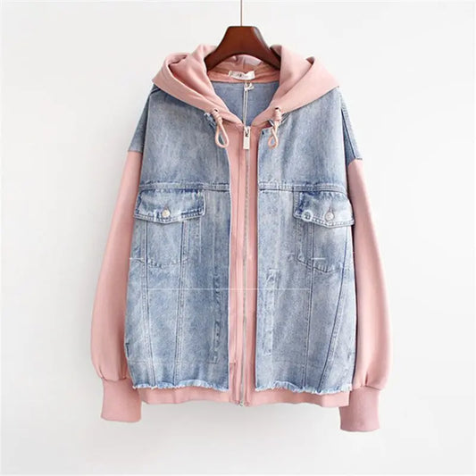 Dames Denim Hoodie